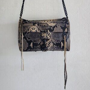 Rebecca Minkoff snake print Genuine Leather crossbody bag